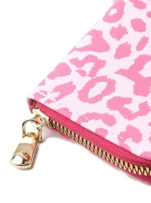 新款时尚豹纹短款钱包 零钱包 超薄轻便 便携卡包 身份证包 白领阶层 女士 节日 周年 生日 礼物 配饰 礼物 热粉色豹纹卡包 钱包 名片夹 信用卡夹 女士 女士钱包 迷你钱包 零钱包 卡包 - 玫紅色 - 查看 5