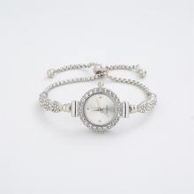 2023 New Fashion Women's Bracelet Watch, Stainless Steel Strap, Round Dial With Small Watch Head And Quartz Movement, Adorned With Rhinestones, Perfect Gift For Girlfriend Holiday As A Gift For Students Returning To School