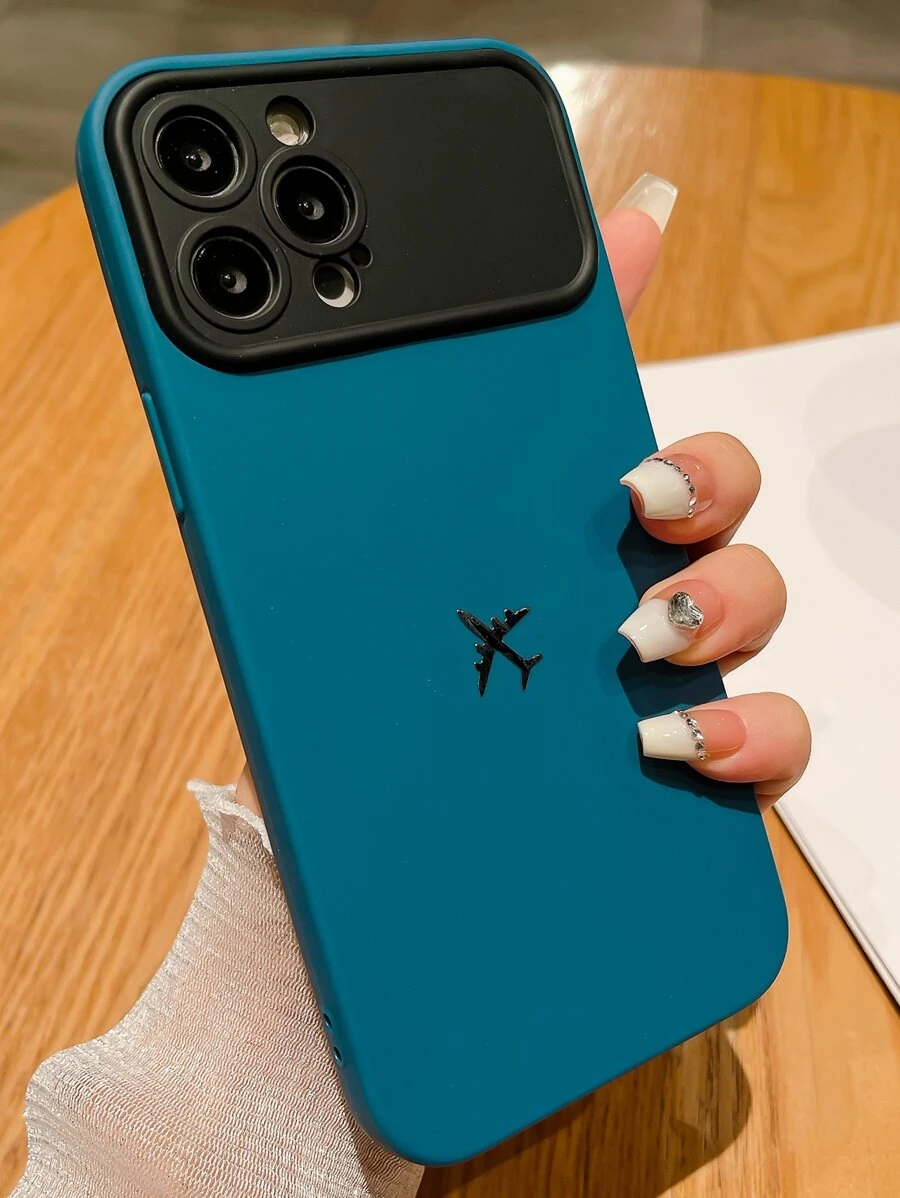 Vliegtuigpatroon Telefoon Hoesjes - Blauw - Bekijken 1