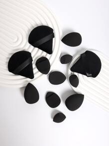 12件套多功能化妆海绵套装，包含3个三角形粉扑、3个迷你气垫粉扑、3个水滴形化妆海绵和3个迷你化妆海绵。适用于粉底液、粉饼和遮瑕膏。适合所有肤质。 化妆品、平价、房间装饰、梳妆台、旅行、卧室、化妆配件、粉扑、美妆蛋、粉扑、化妆海绵、平价、圣诞礼物、化妆品、化妆工具、便宜货、礼物、女士礼物、圣诞礼物、赠品、旅行、便宜货、旅行必备 - 彩色 - 查看 5