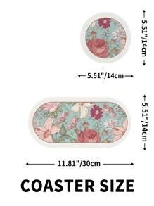1入組滌綸晾乾現代印花洗碗墊適用於廚房 - 彩色 - 查看 8