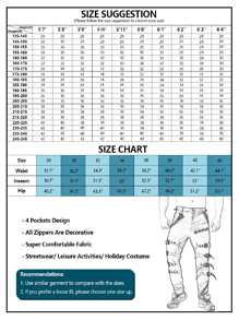 TRGPSG Men's Fashion Hiphop Rock Punk Gothic Pants Techwear Sport Hiking Riding Cotton Cargo Pants - K014黑色 - 查看 4