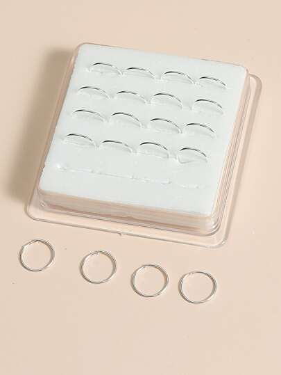 20pcs Simple & Fashionable Copper Nose Rings