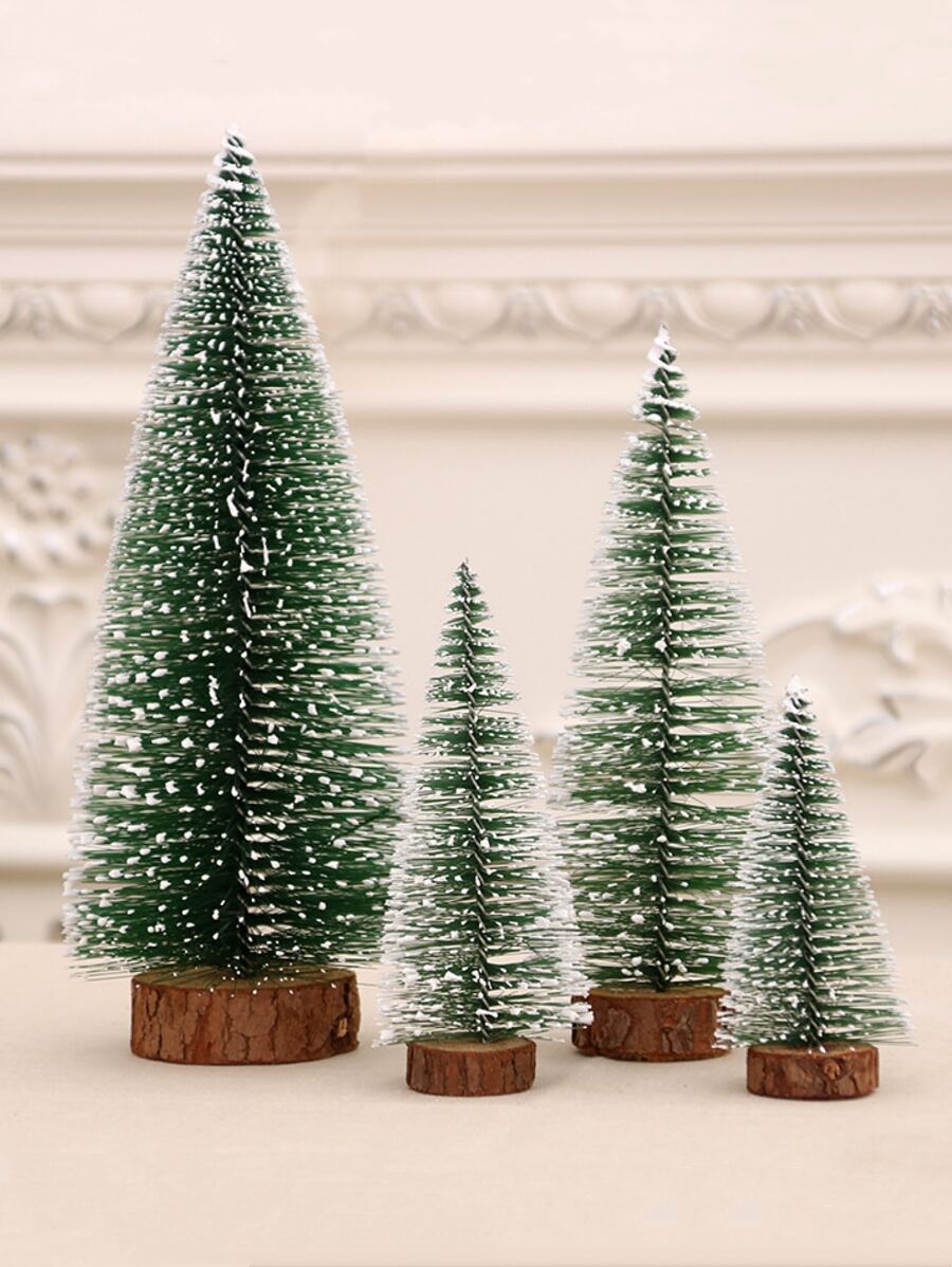 1pc Mini Cedar Tree (10cm/15cm/20cm) Artificial Tree Decorative Ornament - Multicolor - View 1