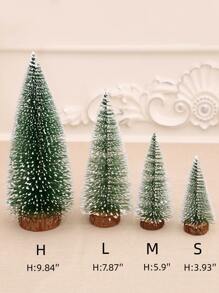 1pc Mini Cedar Tree (10cm/15cm/20cm) Artificial Tree Decorative Ornament - Multicolor - View 2