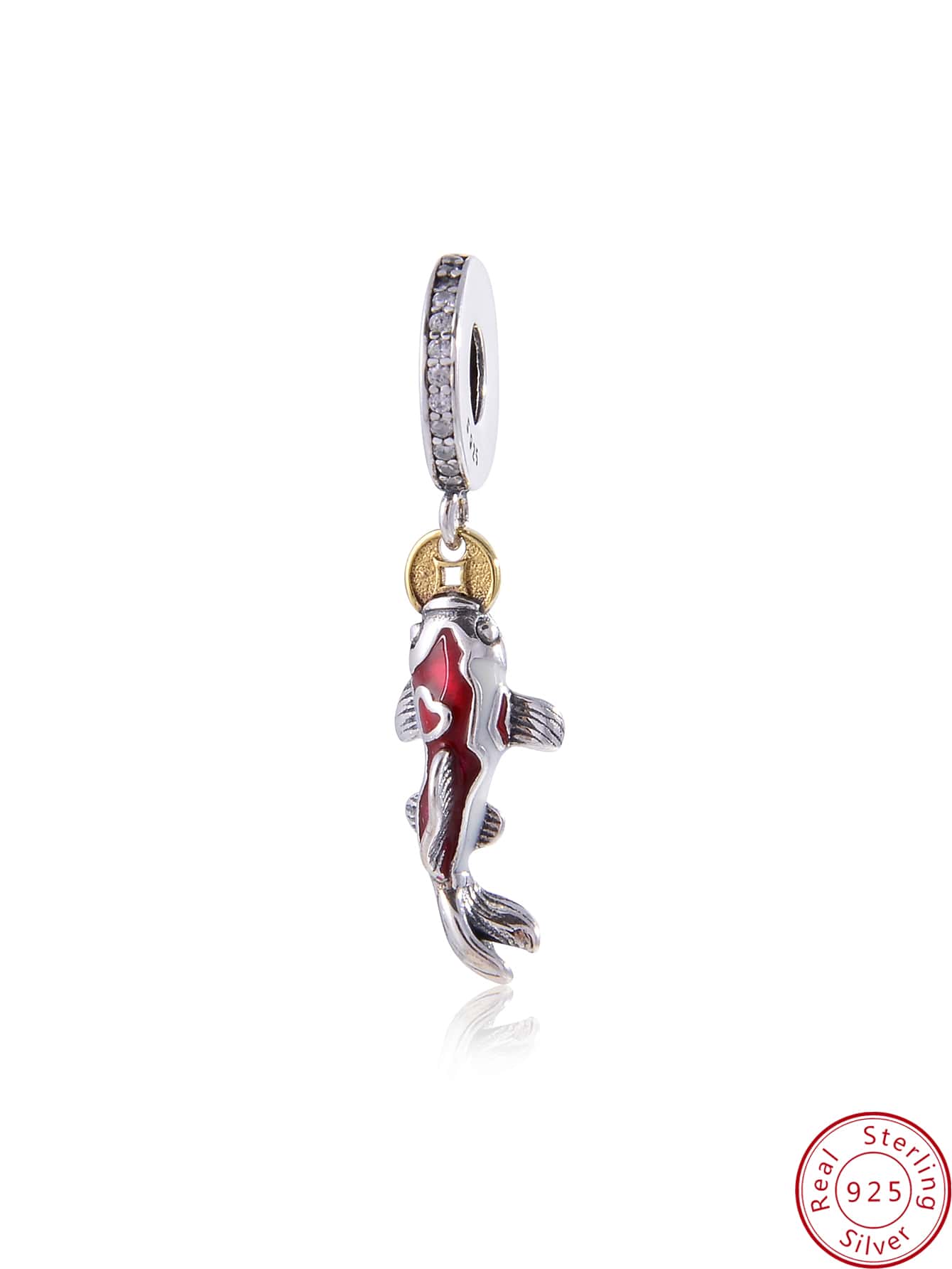 1 PC Sáng Tạo Cá Thiết Kế Bạc Tự Làm Mặt Dây Chuyền Cho Nữ Cho Tự Làm Trang Sức Làm - Ancient Silver - Xem 1