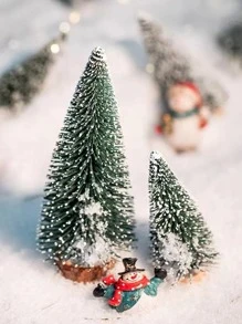 1pc Mini Cedar Tree (10cm/15cm/20cm) Artificial Tree Decorative Ornament - Multicolor - View 10