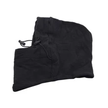 1pc Winter Windproof Fleece Face Mask Neck Warmer Hat For Outdoor Skiing, Riding - Black - View 8