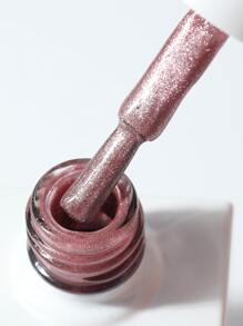 pinpai 1瓶冷美人和風猫眼凝膠指甲油,側面發光 - 玫瑰紅 - 查看 6