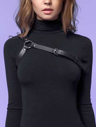 Leather Harness Belt For Women, Fashion, Fashion Harness Belts, Rave Outfit, Leather Harness Belt