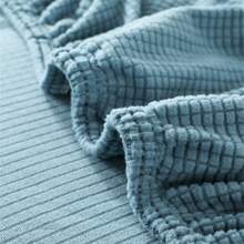 彈力材質沙發座墊套素色沙發座墊套防滑套 - 淺藍色 - 查看 9