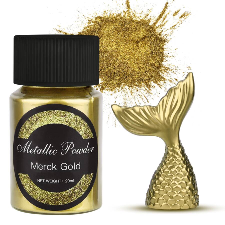 20ml/bottle Metallic Powder - Golden - Gold - View 1