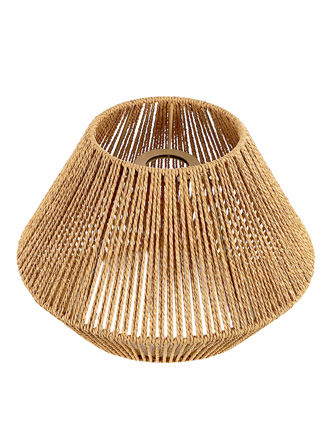 1入組天然手工波西米亞繩索燈罩懸掛式燈罩半嵌入式燈罩門廳走廊廚房島餐廳臥室 - 卡其色 - 查看 1