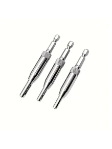 3pcs Self Centering Hinge Drill Bit Set High-speed Steel Woodworking Door Window Hinge Drill Bit Positioning Hole Opener