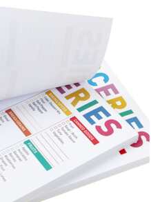 BUBU 彩色编码购物清单磁贴，冰箱常用食品和家用返校用品的空白购物空间 - 彩色 - 查看 7