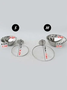 1入組不銹鋼可拆卸和易於清潔餵養碗適用於鳥籠,合適的適用於四季 - 銀色 - 查看 5