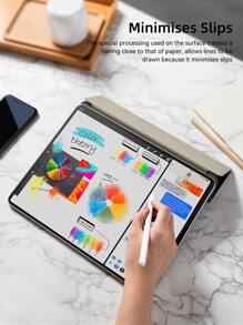 纸质手感屏幕保护膜兼容 Ipad 7/8/9th 10.2 Air 4 5 10.9 第 10 代 Pro 11 1st 2nd 3rd Mini 1 2 3 4 5 6 膜磨砂 PET 绘画书写兼容 Ipad 10.5 Pro Air 3 9.7 Pro Air 1 2 Pro 12.9 绘图纸质手感膜 - 無色 - 查看 5