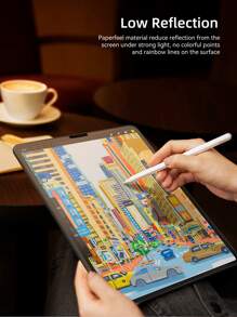 纸质手感屏幕保护膜兼容 Ipad 7/8/9th 10.2 Air 4 5 10.9 第 10 代 Pro 11 1st 2nd 3rd Mini 1 2 3 4 5 6 膜磨砂 PET 绘画书写兼容 Ipad 10.5 Pro Air 3 9.7 Pro Air 1 2 Pro 12.9 绘图纸质手感膜 - 無色 - 查看 8