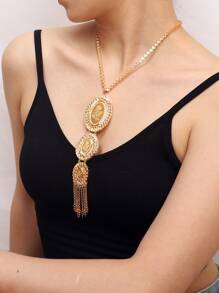 1pc Gorgeous & Elegant Necklace - Gold - View 1