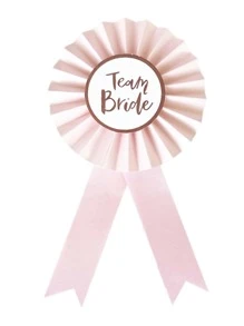 准新娘玫瑰金鍍徽章別針適合婚禮婚禮淋浴母雞夜晚派對裝飾用品,和團隊新娘徽章別針適用於伴娘婚禮派對裝飾用品 - 玫瑰金 - 查看 6