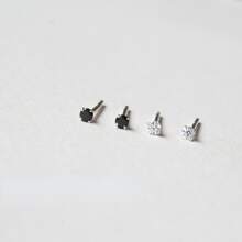 1 par pequeño con simple Pendientes , delicado Perforación de oído Bisutería