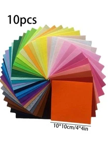 10pcs Random Color Wool Felt Poke Material Kit DIY Fabric - Multicolor - View 7
