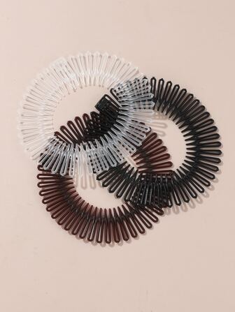 2 piezas/3 piezas Palitos invisibles para el cabello de mujer (cada pieza en color marrón oscuro o marrón claro aleatorio), herramientas de peinado, accesorios para el cabello