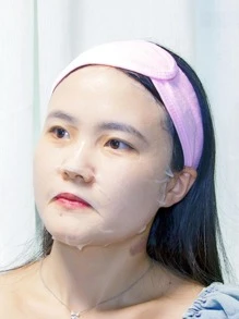 NEFOUME 50入組壓縮紙製一次性臉部面膜套裝,搭配髮帶,適用於家居美容diy,免費附贈小面膜碗 - 彩色 - 查看 2