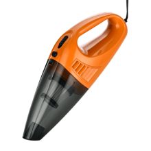 1pc Car Vacuum Cleaner With 3300pa Powerful Suction, Cordless Handheld Vacuum Cleaner For Dry & Wet Use, Usb Rechargeable - Orange - View 2