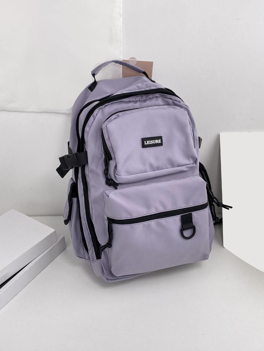 可爱校园背包书包适合青少年女孩男孩初中书包，儿童校园背包，大号笔记本电脑背包 15.6 英寸学生大学旅行轻便书包