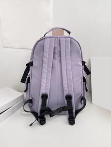 可爱校园背包书包适合青少年女孩男孩初中书包，儿童校园背包，大号笔记本电脑背包 15.6 英寸学生大学旅行轻便书包