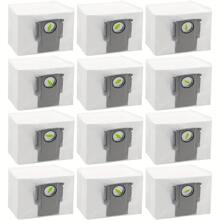 S7 MaxV Ultra Dust Bag For Roborock S7 MaxV Ultra/S7 Pro Ultra/Q5/Q5+/Q5+ Plus/Q7/Q7+/Q7 Max/Q7 Max+ Robot Vacuum Cleaner Accessories Large Capacity Vacuum Replacement Disposable Bag (12 Dust Bag) - Light Grey - View 1