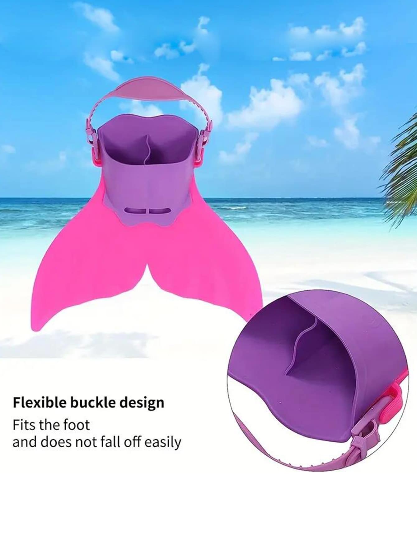 Fins lặn biển - Hồng - Xem 1