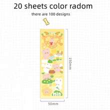 20pcs Non-repetitive Laser Holo Gukka Sticker (random Color) - Multicolor - View 2