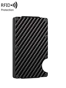 Men's Minimalist Card Wallet - Black - View 8