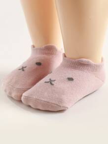 5雙春秋防滑卡通嬰兒學走路襪子