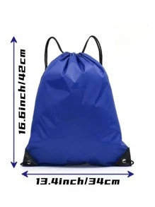 6pcs Solid Swimming Cap & Swimming Goggles With Case & Nose Clip & Earplug & Storage Bag - Blue - View 2