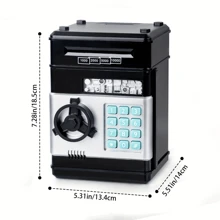 Piggy Bank Cash Coin Can ATM Bank Electronic Coin Money Bank Gift For Kids(Random Key Color)Some Parts Are Sent RandomSchool, Student,Stationery,School Supplies - Pink - View 2