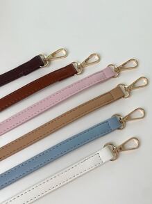 Adjustable & Detachable Pu Bag Strap For Handbags - Blue - View 1