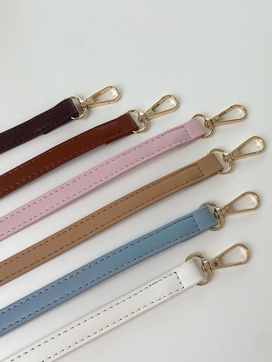 Adjustable & Detachable Pu Bag Strap For Handbags - Blue - View 1