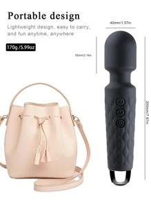 Vibrador de varita AV de silicona de 20 velocidades masajeador de clítoris potente estimulador de vibración de pezón punto G juguete sexual recargable para mujeres