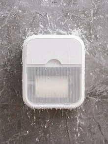 1入組免打孔浴室壁掛式紙巾盒適用於洗臉巾,紙巾,廁所紙 - 白色 - 查看 9