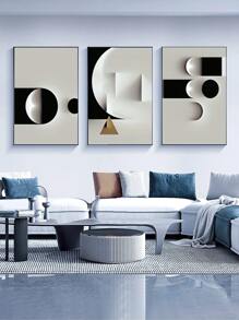 3pcs 15.7*23.6in/40cm*60cm Frameless Abstract Oil Painting Wall Art For Home Decor Canvas Painting,Poster Gifts Birthday Graduation