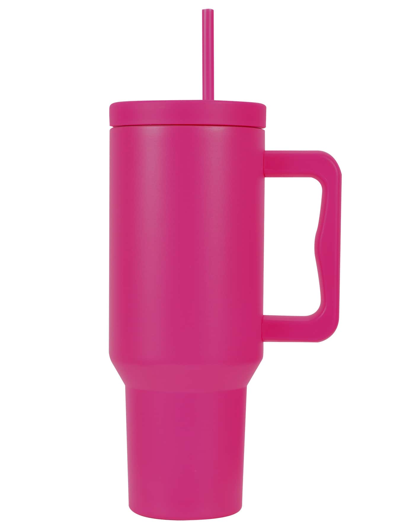 1pc 40oz/1200ml Stainless Steel Cold Drink Tumbler With Handle And