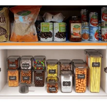 Plastic Leak-proof Canister For Grain Flour And Sugar Storage - Clear - View 4