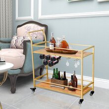 Carritos de bar y servicio - Dorado - Ver 2