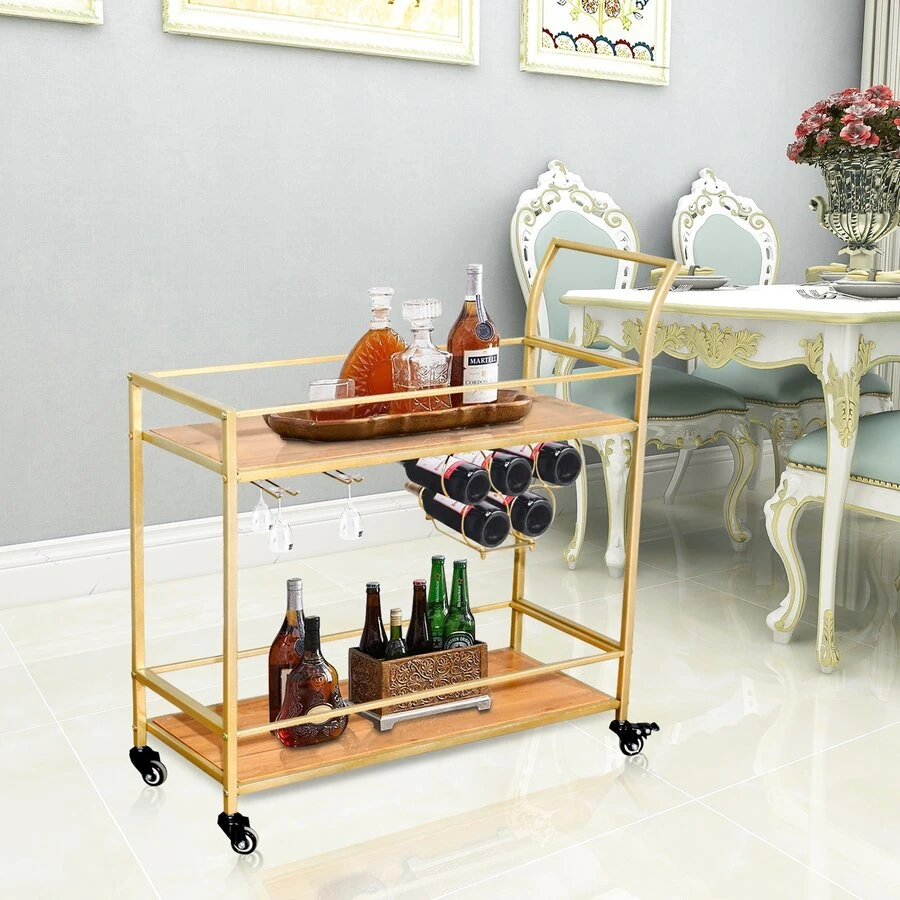 Carritos de bar y servicio - Dorado - Ver 1