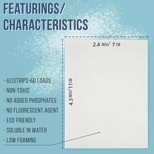 60pcs Laundry Detergent Sheet - White - View 9