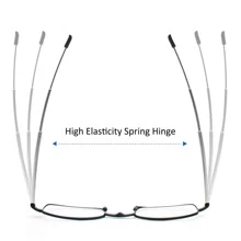 REAVEE 2 Pairs Folding Reading Glasses With Compact Bag Men Women Mini Blue Light Blocking Portable Reader With Spring Hinge