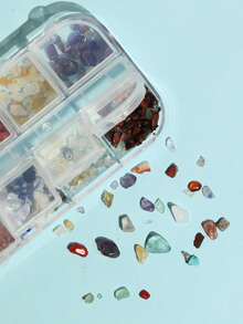 時尚美甲飾品,ABS碎石形狀水鑽指甲裝飾